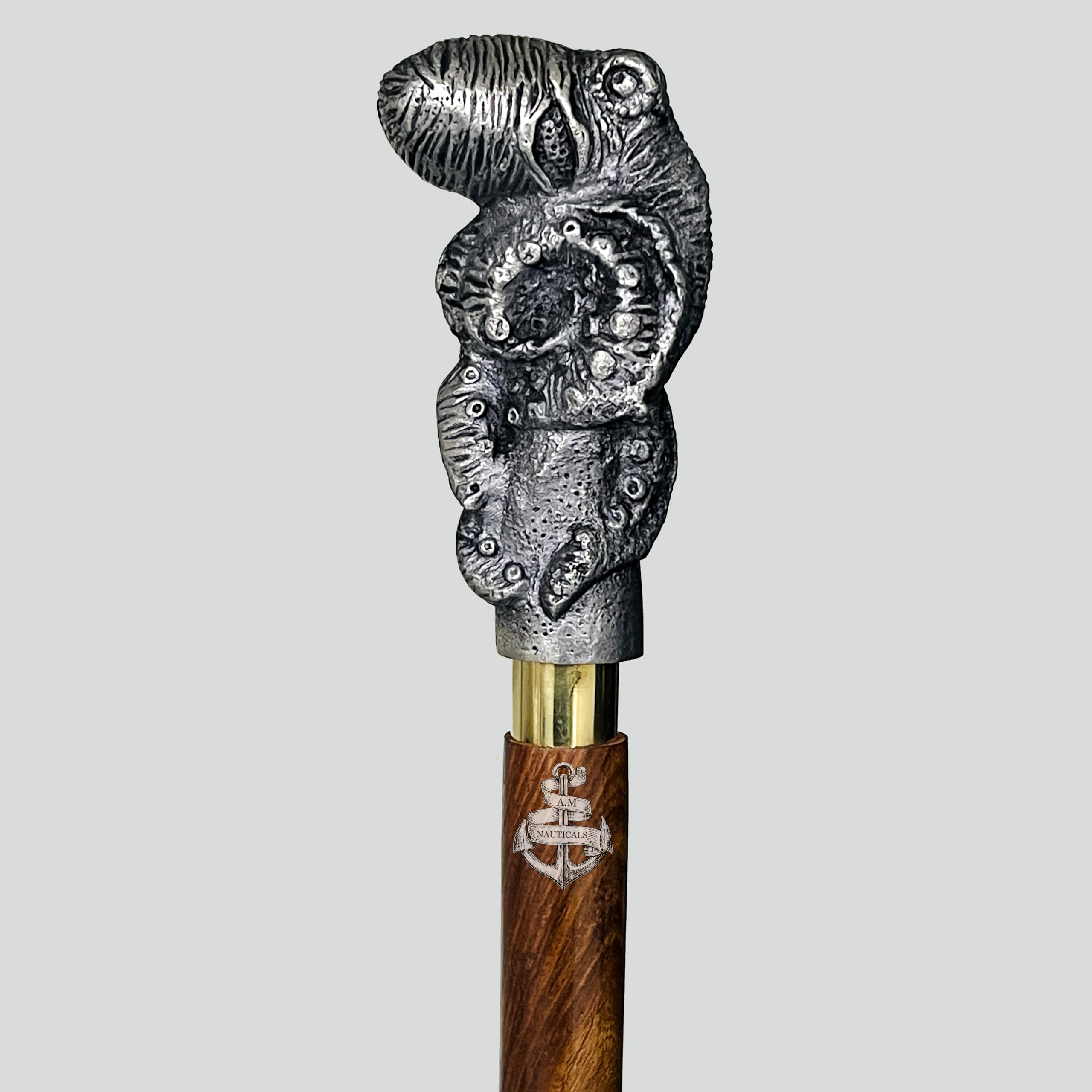 Amazon.co.jp: AM NAUTICALS タコの頭 歩く杖 ビクトリア朝